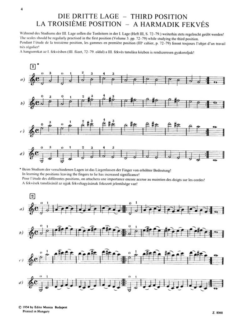 Violinschule - Violin Tutor IV-b